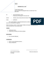 Formato Informe Charlas Prevencion de Drogas