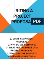 Writing A Project Proposal