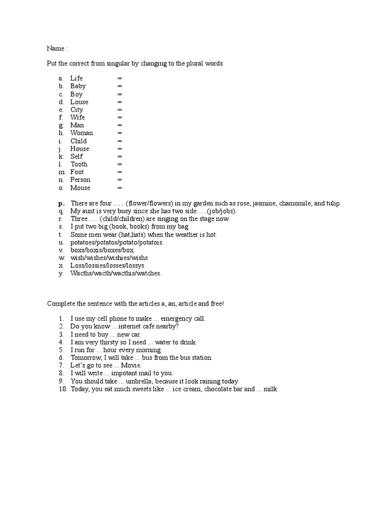 P. There Are Four... (Flower/flowers) in My Garden Such As Rose