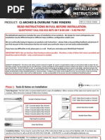 Download Jeep CJ MetalCloak Front Fender Installation Instructions RevA by MetalCloak A Division of Armored Works LLC SN35068976 doc pdf