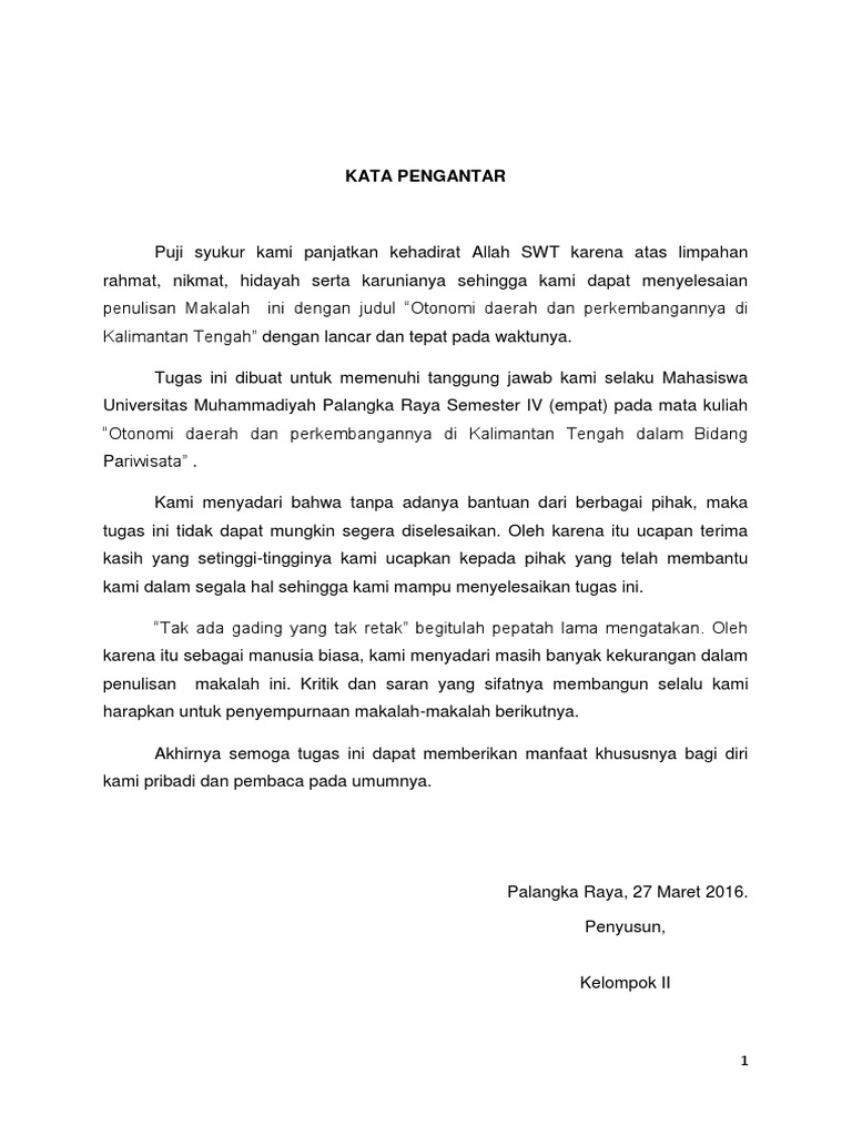 Makalah Otonomi Daerah Dan Desentralisasi