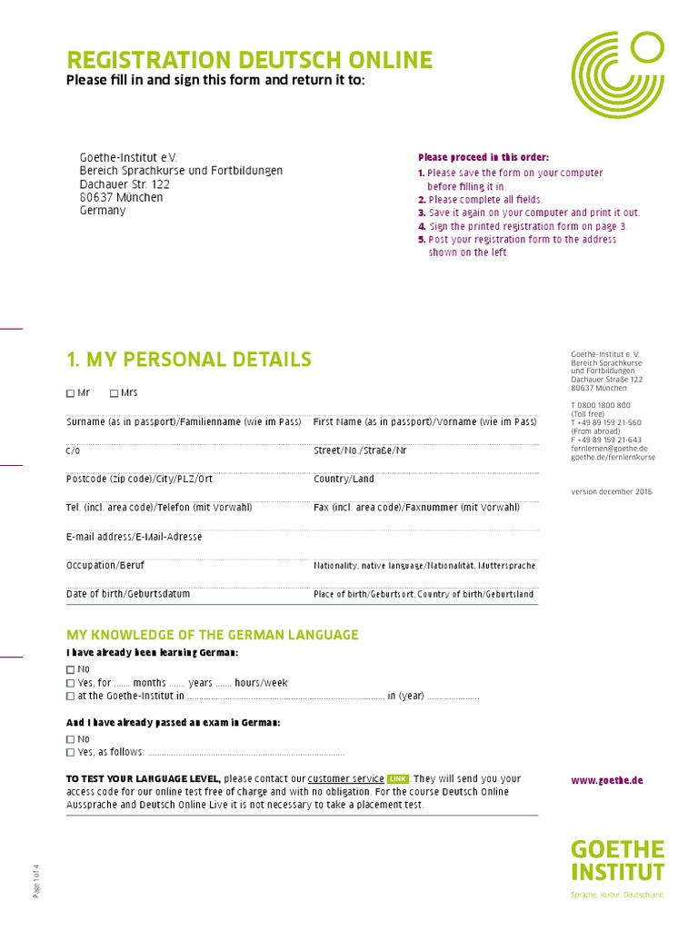 German Online Course Registration | PDF | Euro | Government