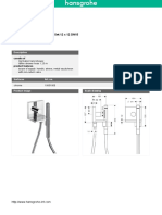 Axor Starck Hand Shower Module Finish Set 12 X 12 DN15: Product Data Sheet PDF