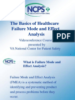 The Basics of Healthcare Failure Mode and Effect Analysis