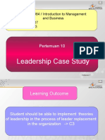 Leadership Case Study: Pertemuan 10