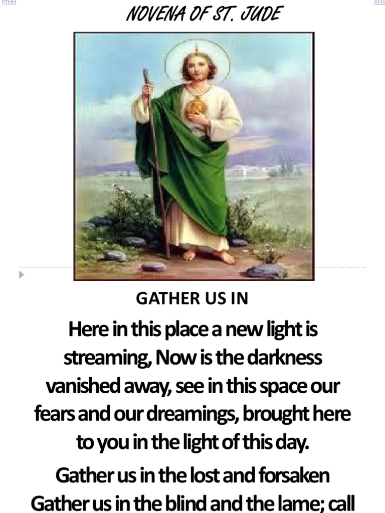 Novena To St. Jude PDF Christian Behaviour And Experience