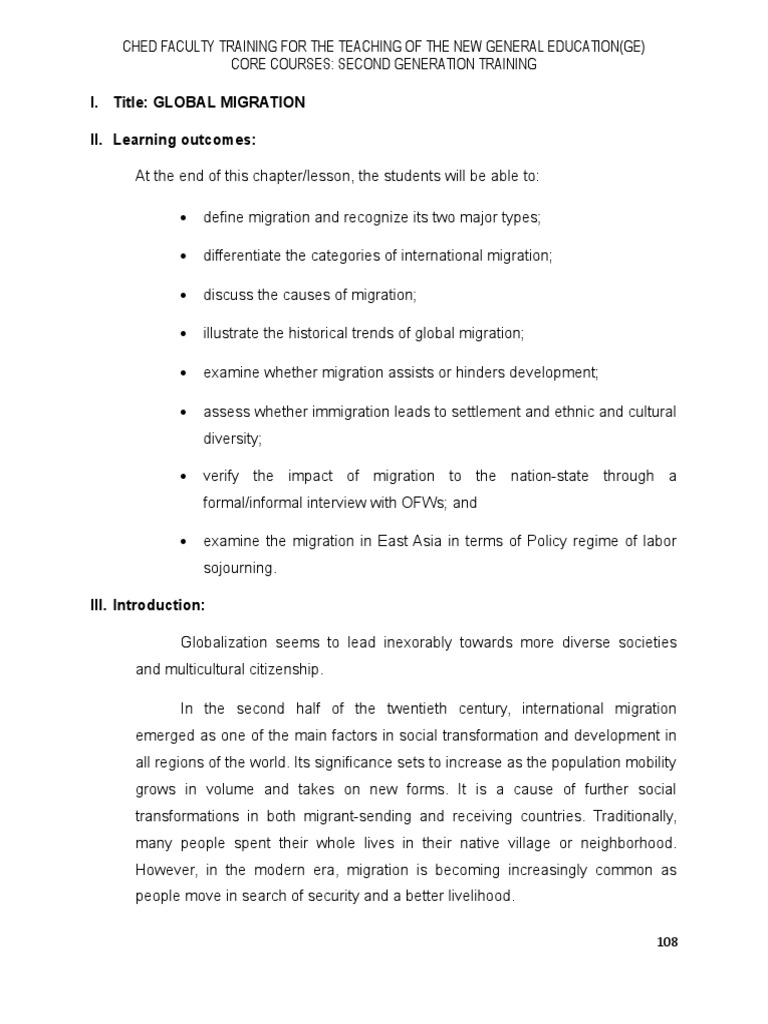 Understanding Global Migration Trends | PDF | Immigration | Human Migration