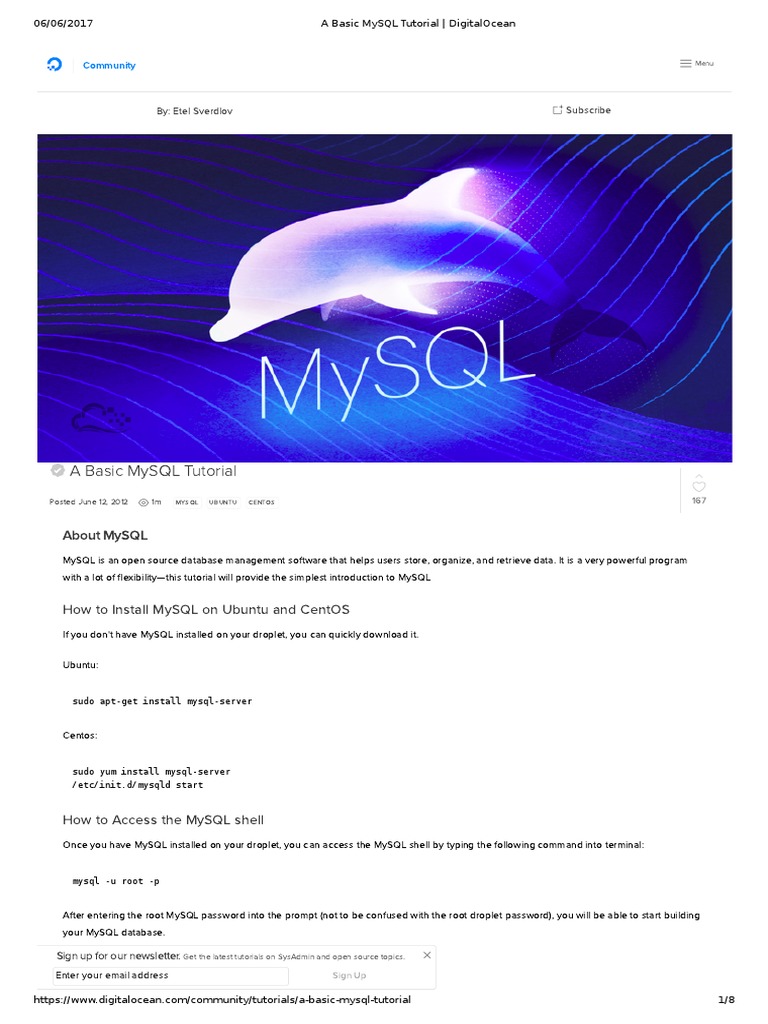 A Basic MySQL Tutorial DigitalOcean My Sql Databases