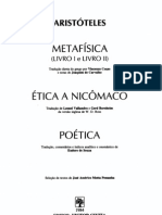 Aristoteles - Metafisica Etica a Nicomaco (Colecao Os Pens Adores)