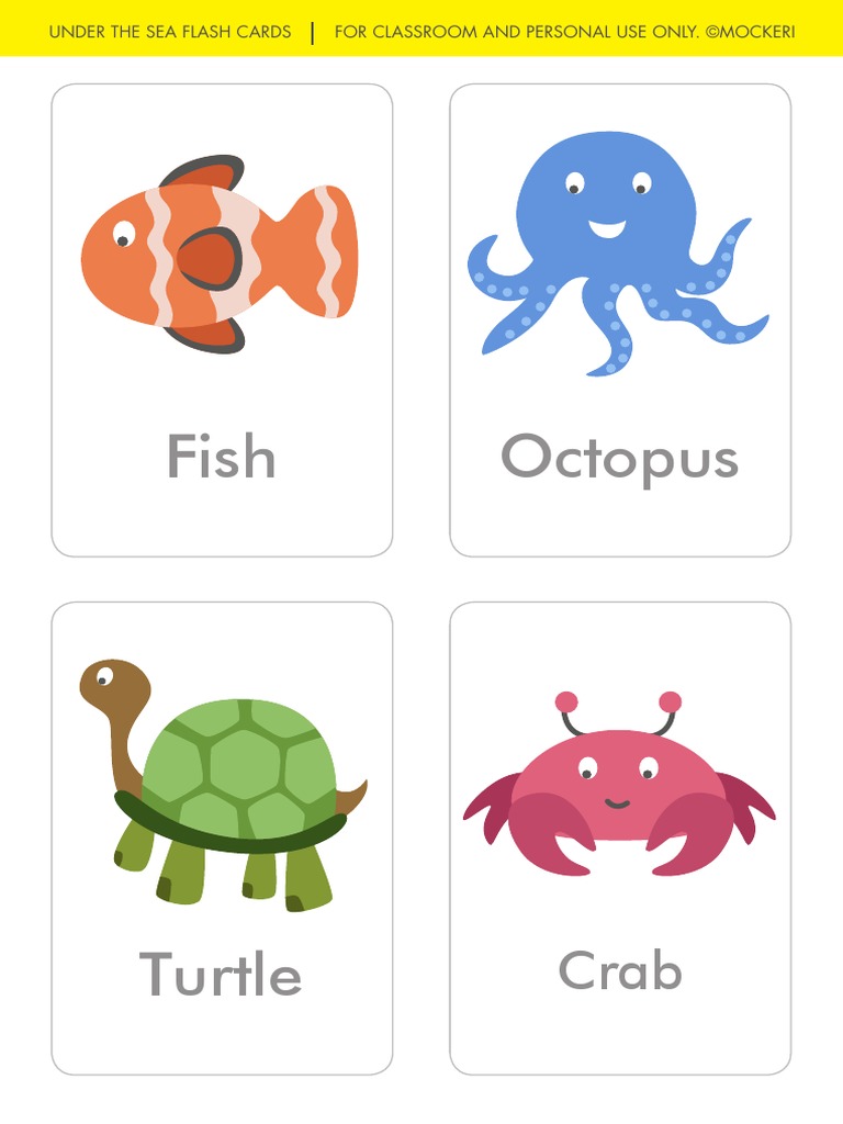 Sea Animals Flashcards
