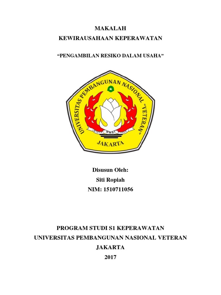 Makalah Pengambilan Resiko Dalam Usaha