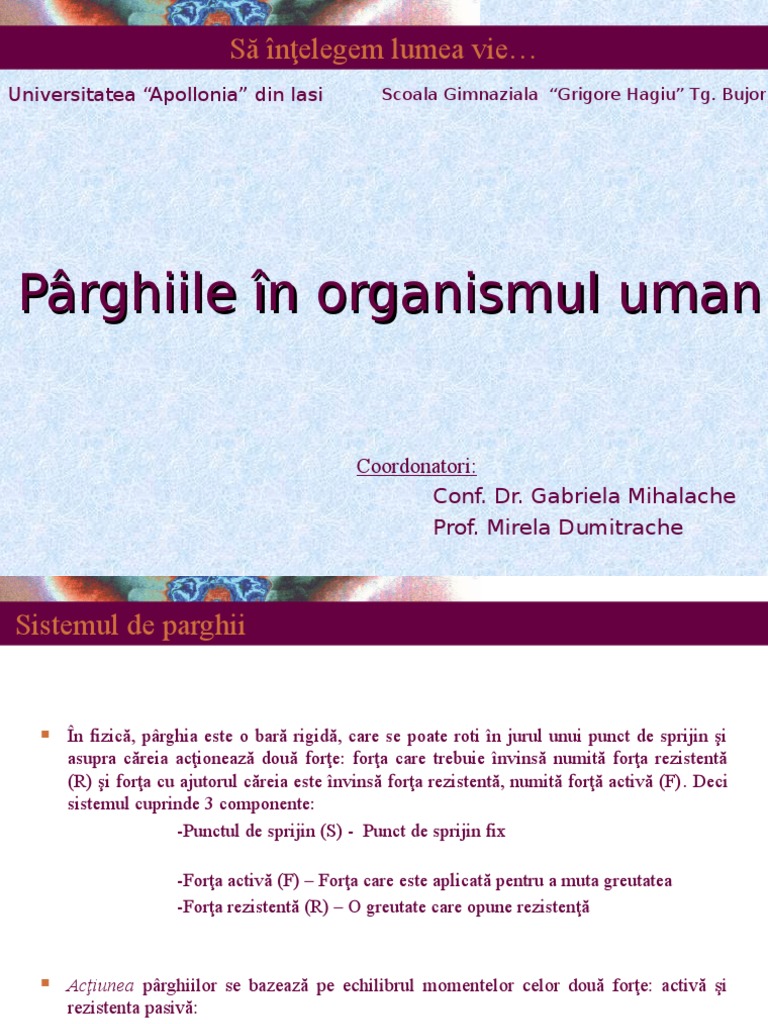 Parghiile in Organismul Uman TG Bujor | PDF
