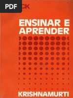 Ensinar e Aprender - Jiddu Krishnamurti