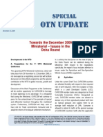 Special OTN Update (Towards The December 2009 Ministerial - Issues in The Doha Round) 2009-11-27
