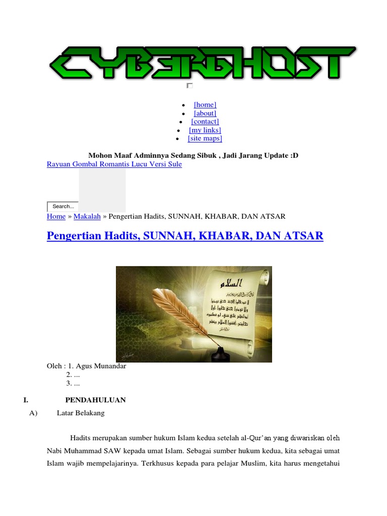 Pengertian Hadist Pengertian Hadist