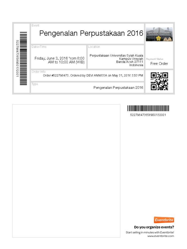 Pengenalan Perpustakaan 2016 Event Details | PDF