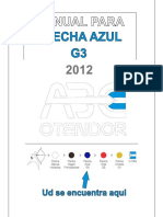 Manual para Flecha Azul G3. 2012 PDF