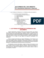 Formas externas e internas del documento diplomático