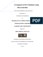 Design and Development of ECG Simulator Using Microcontroller