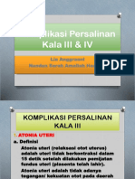 Kelainan Dalam Persalinan Kala III & IV