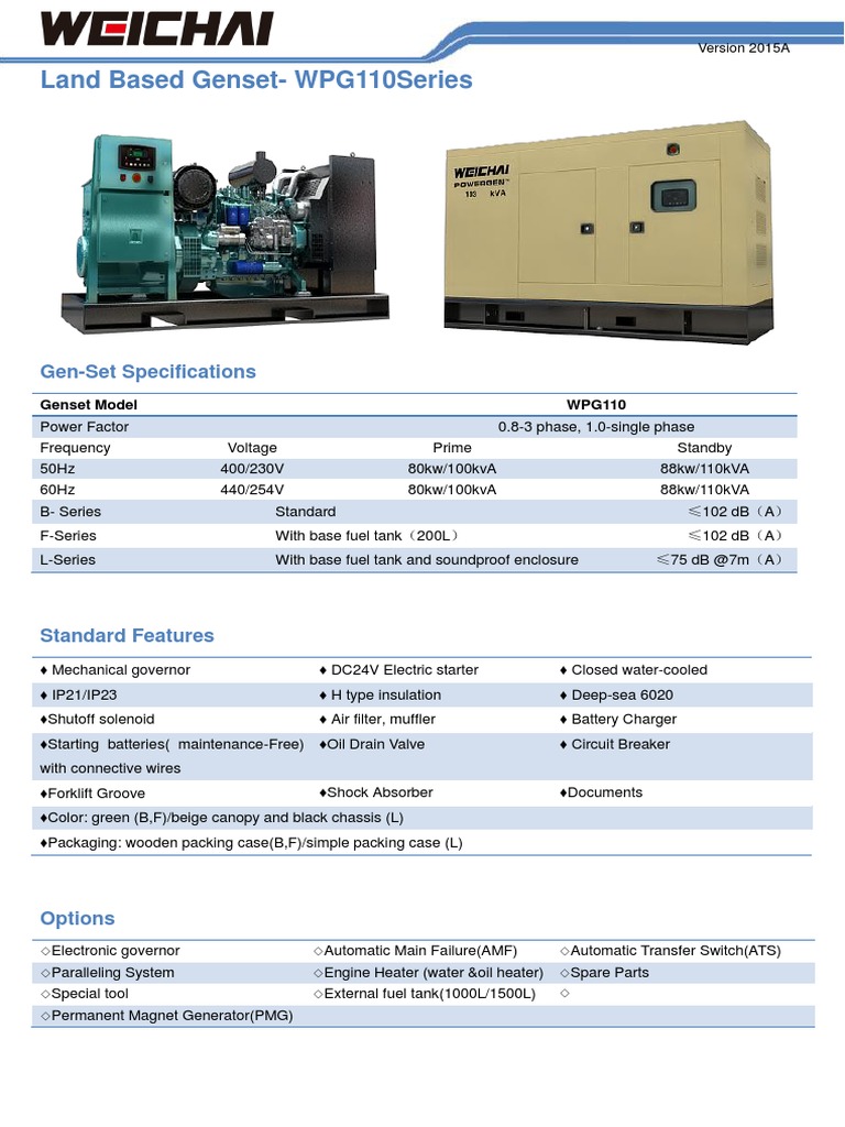 WPG110 | PDF | Turbocharger | Electric Power