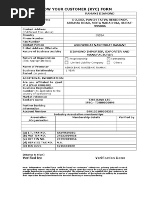KYC FORM