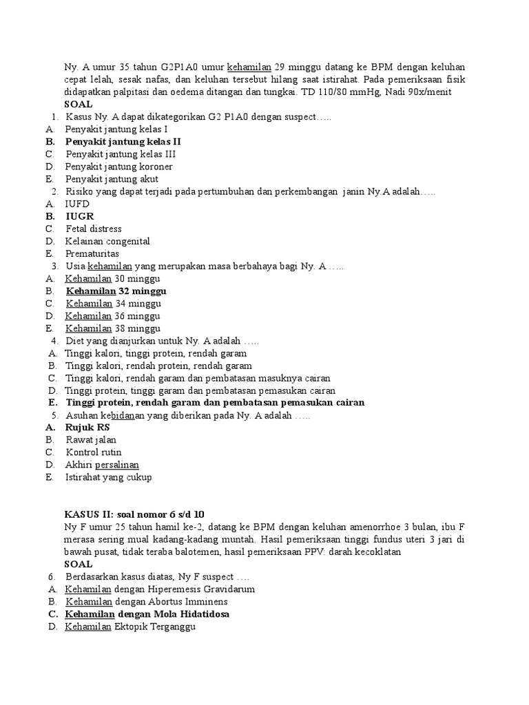 Kumpulan Soal Patologi Anc