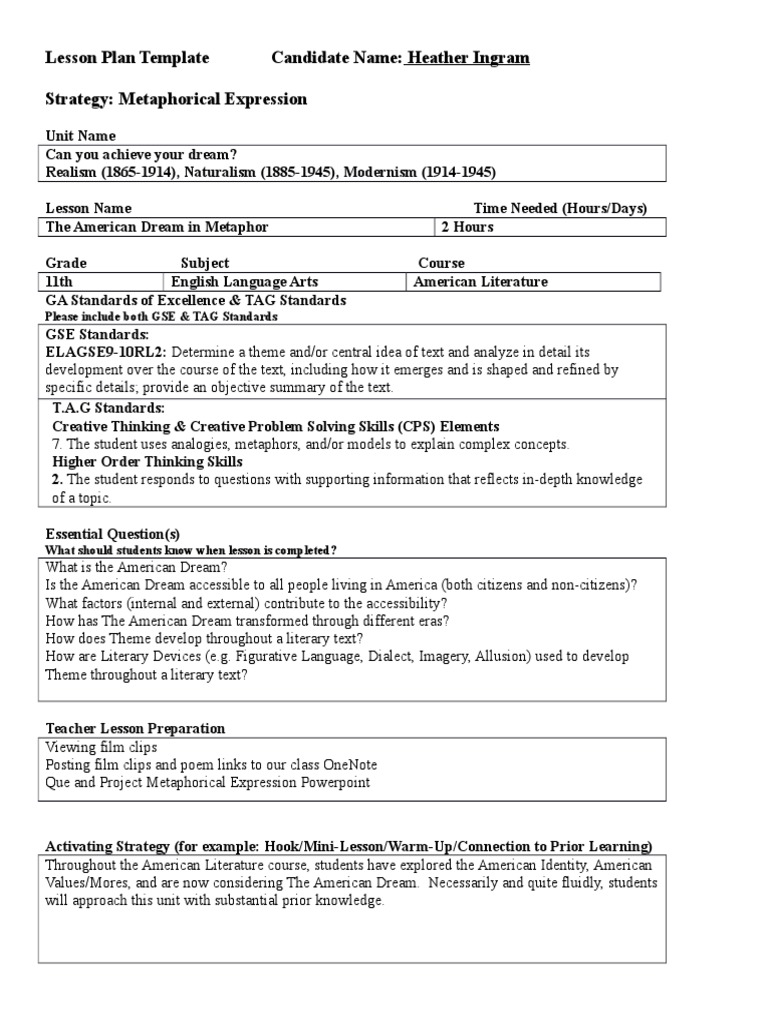 metaphorical expression lesson Metaphor Analogy