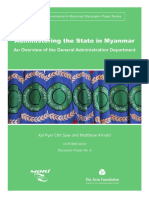 Administering The State in Myanmar