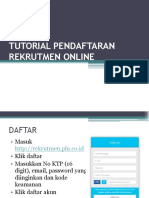 Tutorial Pendaftaran Rekrutmen Online