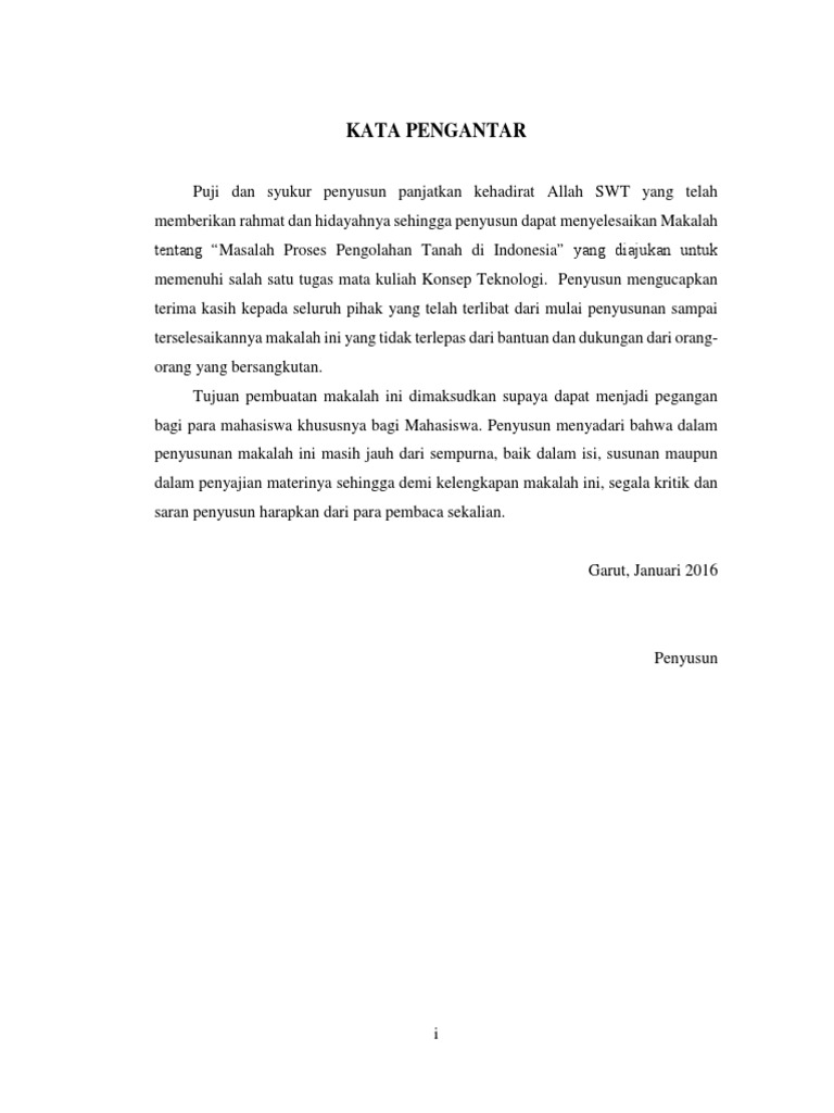 MAKALAH PENGOLAHAN TANAH