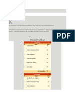 Academics: Course Outline