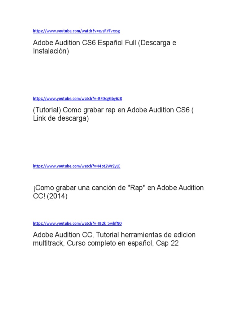 Adobe Audition | PDF