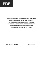 Download BUDGET SPEECH 2017 - 2018 by Muhidin Issa Michuzi SN350737768 doc pdf