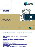 Customer Delight: Dr. E. J Sarma Head HCM - Global