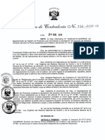 R.C 112-2015-CG Directiva #003-2015-CGGPROD "Emisión Del Informe Previo Establecido Por El Literal L) Del Artículo 22° de La Ley #27785