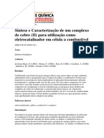 Síntese e Caracterização de um complexo de cobre (II) para utilização como eletrocatalisador em célula a combustível