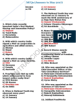 current affairs general knowledge questions and answers from January to May 2017 for competitive exams Entranciology.pdf