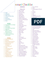 Colorful Konmari Checklist PDF