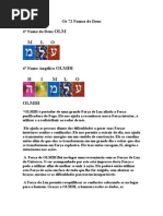 Os 72 Nomes de Deus 4º Nome 