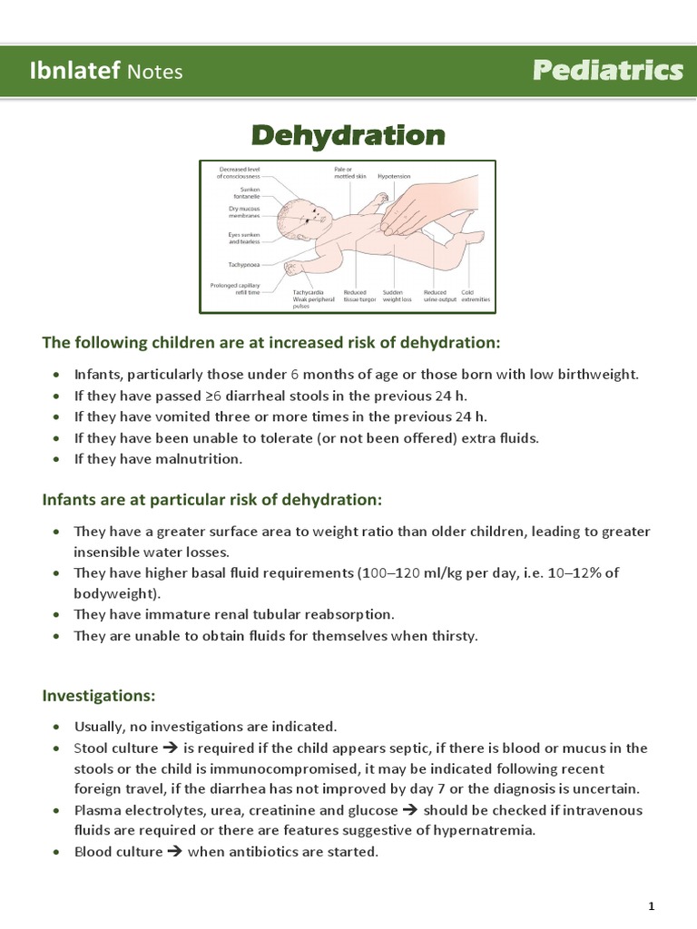 Dehydration Dehydration Diarrhea Free 30day Trial Scribd