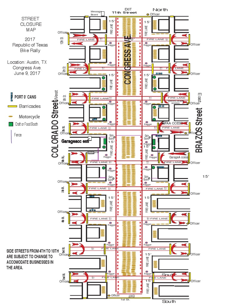ROT Rally Street Closures | PDF | Military Operations | Road Transport