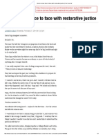 Maine Comes Face To Face With Restorative Justice Sun Journal 2-27-16