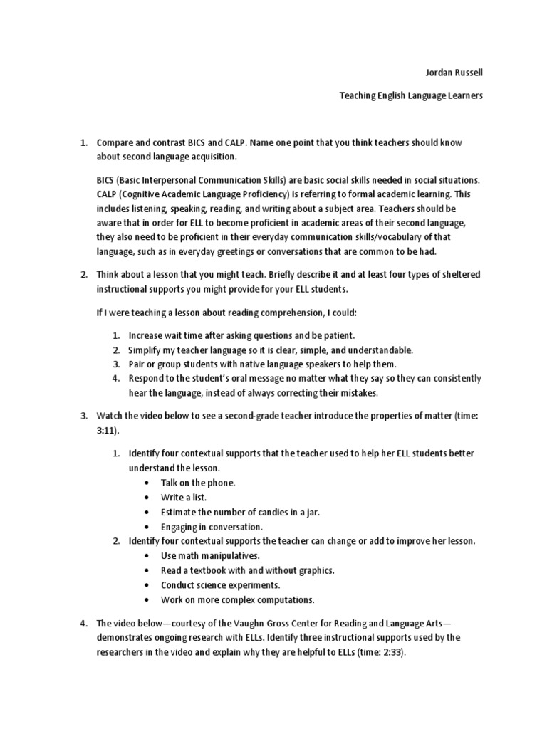 Teaching English Language Learners PDF Neuropsychological