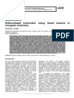 Differentiated Instruction Using Tiered Lessons in Inorganic Chemistry