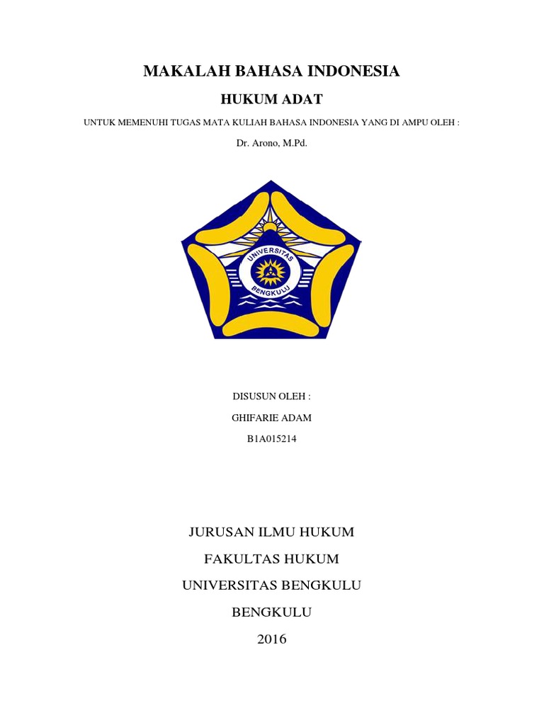 Makalah Hukum Adat