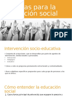 Técnicas para La Educación Social