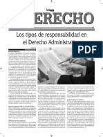 Los Tipos de Responsabilidad en El Derecho Administrativo - Autor José María Pacori Cari - Gaceta Jurídica Bolivia