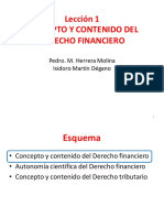 L01 Concepto y Contenido Del Derecho Financiero