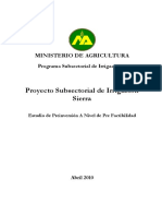 Incremento sostenible productividad agrícola Sierra